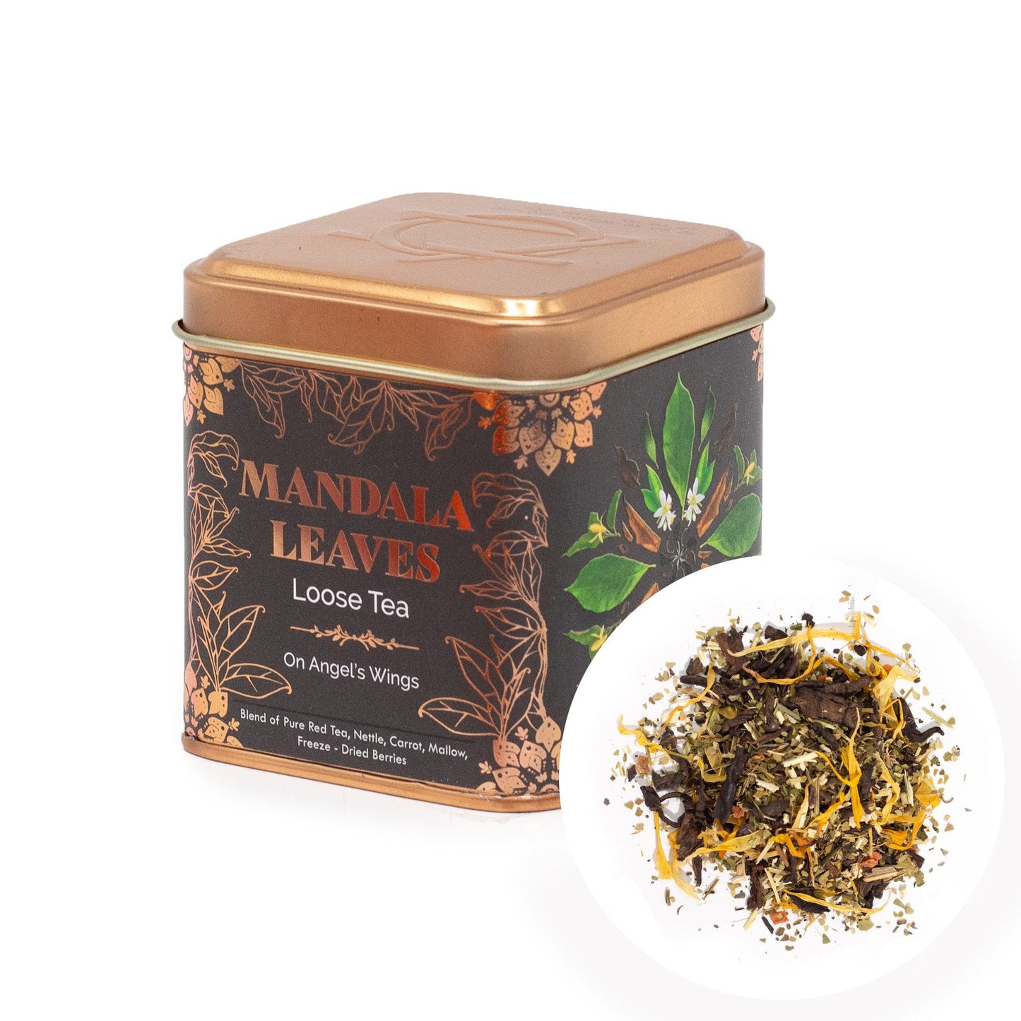 50g Kräuter-Rooibos Tee – Beeren & Blüten | On Angels Wings (Dose)