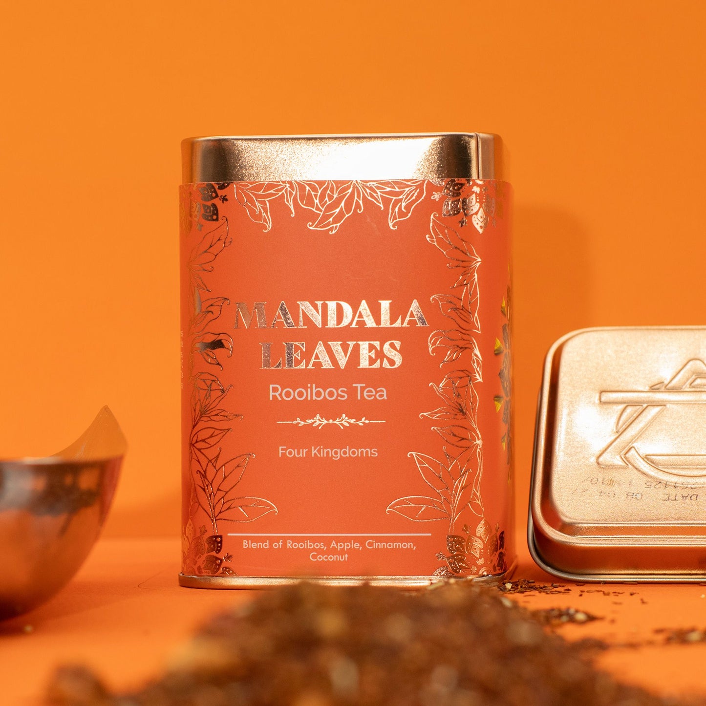 50g Rooibos Tee – Apfel, Zimt & Kokosnuss | Four Kingdoms (Dose)