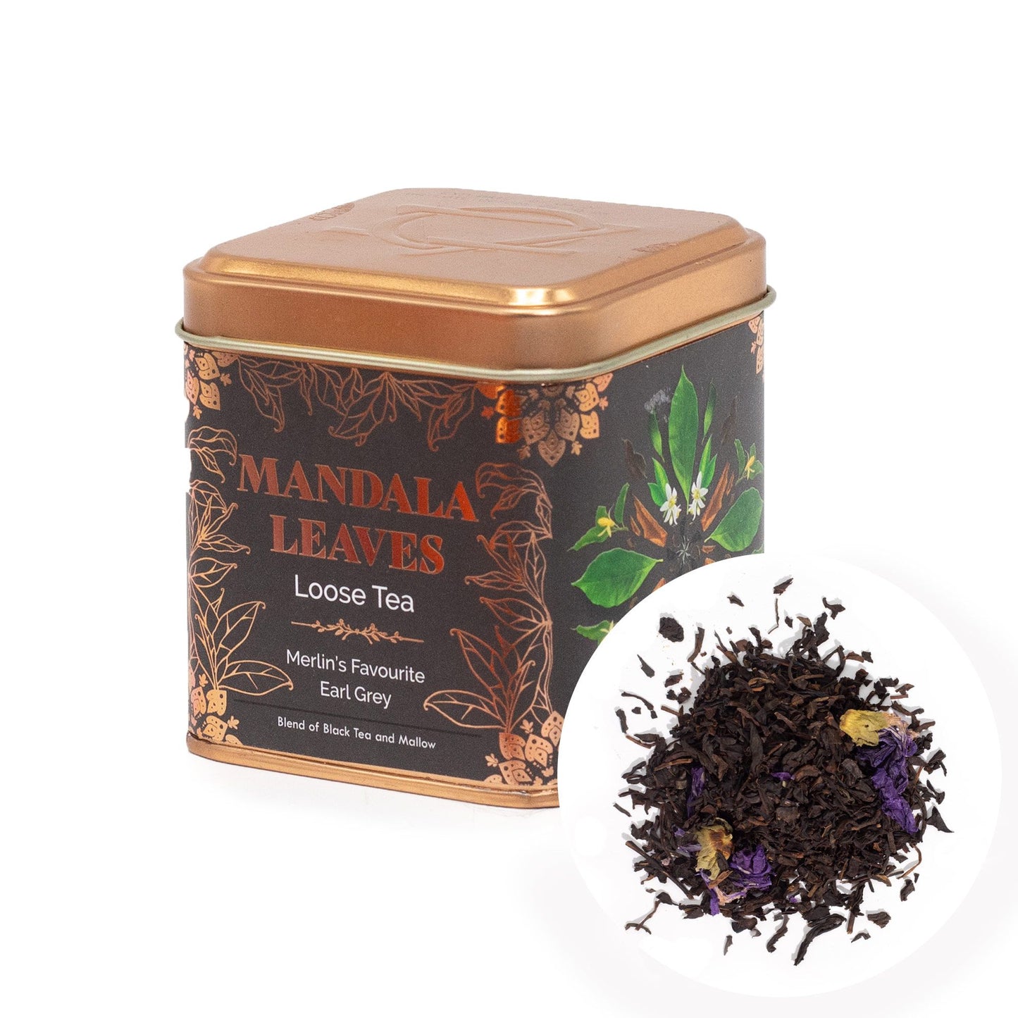 50g Schwarztee – Earl Grey mit Bergamotte & Malvenblüten | Merlin's Favourite (Dose)