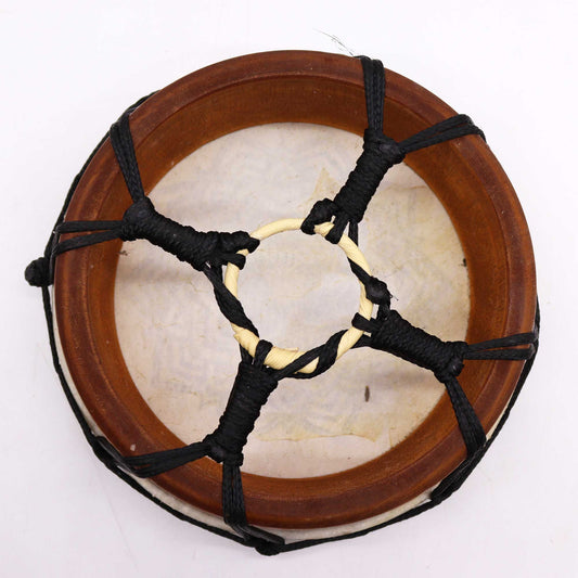 Schamanische Trommel mit Mandala-Design & Schlegeln – 20cm