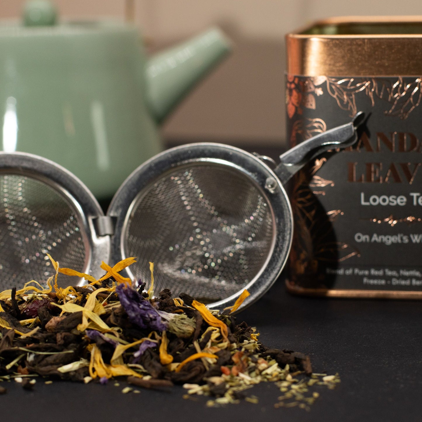 50g Kräuter-Rooibos Tee – Beeren & Blüten | On Angels Wings (Dose)