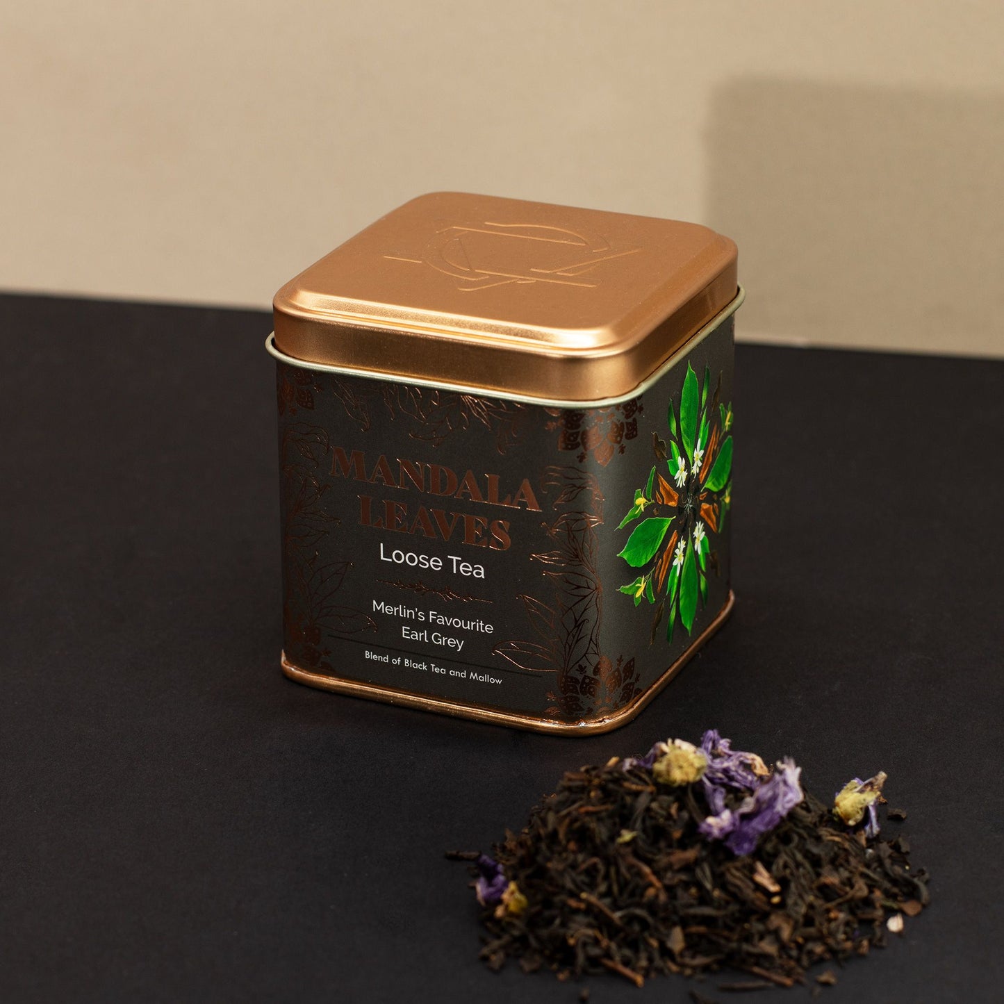 50g Schwarztee – Earl Grey mit Bergamotte & Malvenblüten | Merlin's Favourite (Dose)