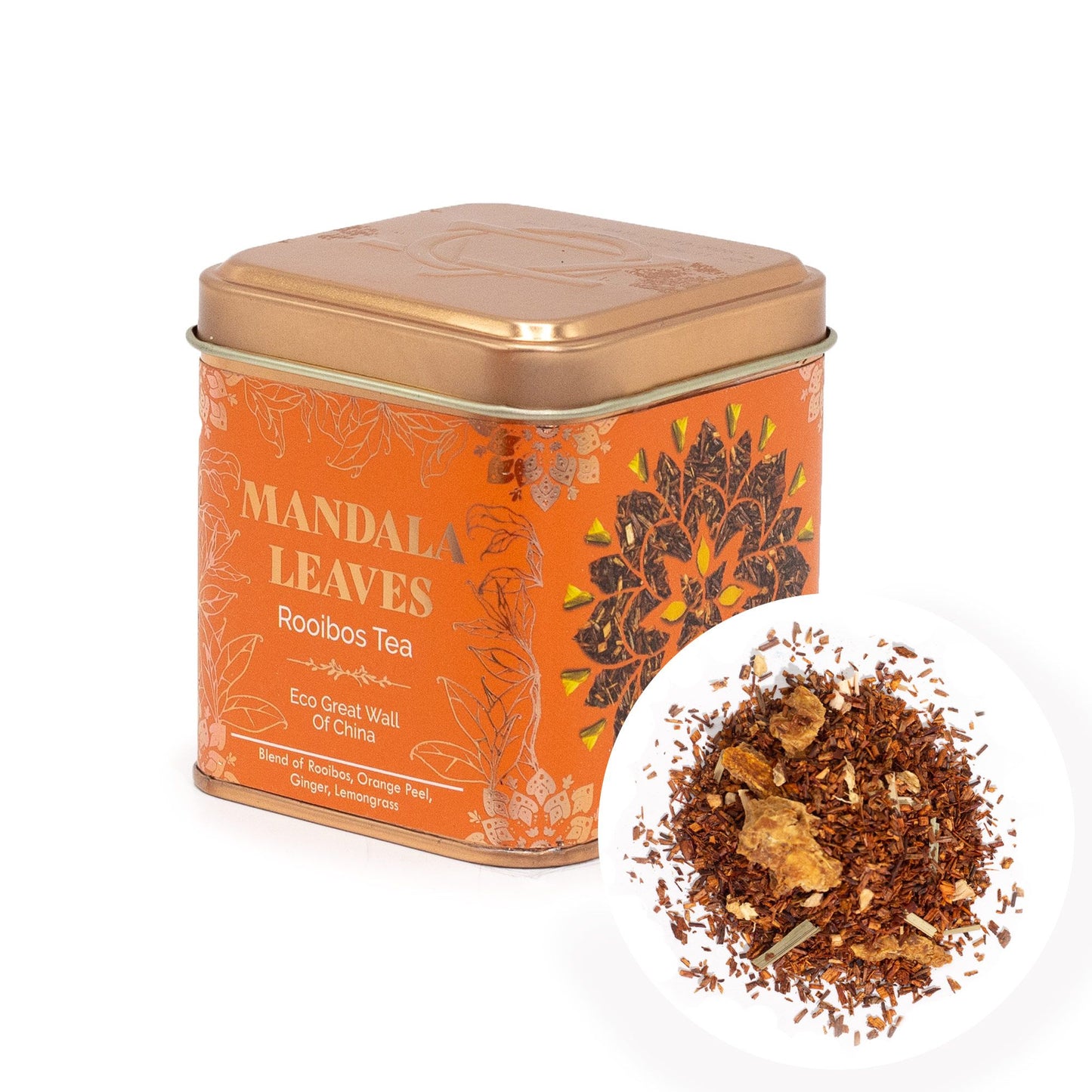 50g Rooibos Tee – Orange, Ingwer & Zitronengras | Great Wall of China (Dose)