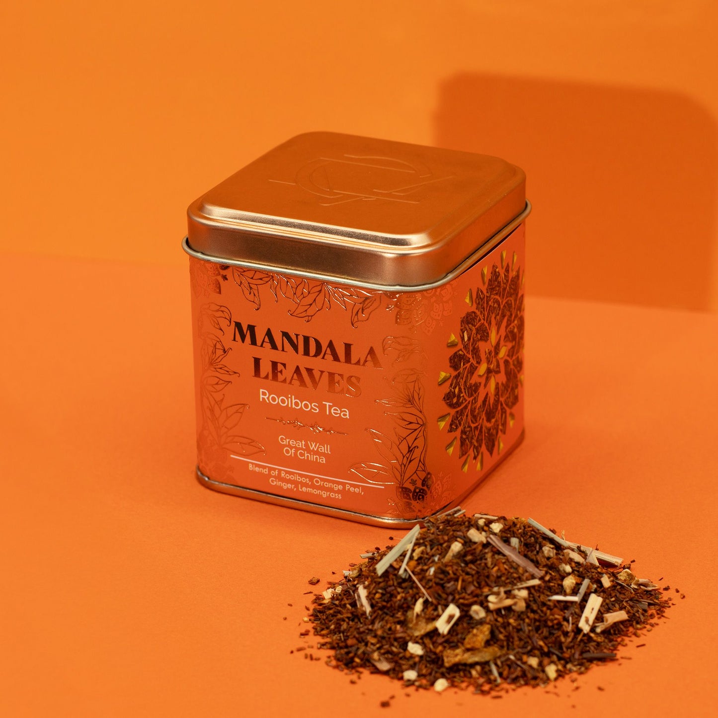 50g Rooibos Tee – Orange, Ingwer & Zitronengras | Great Wall of China (Dose)