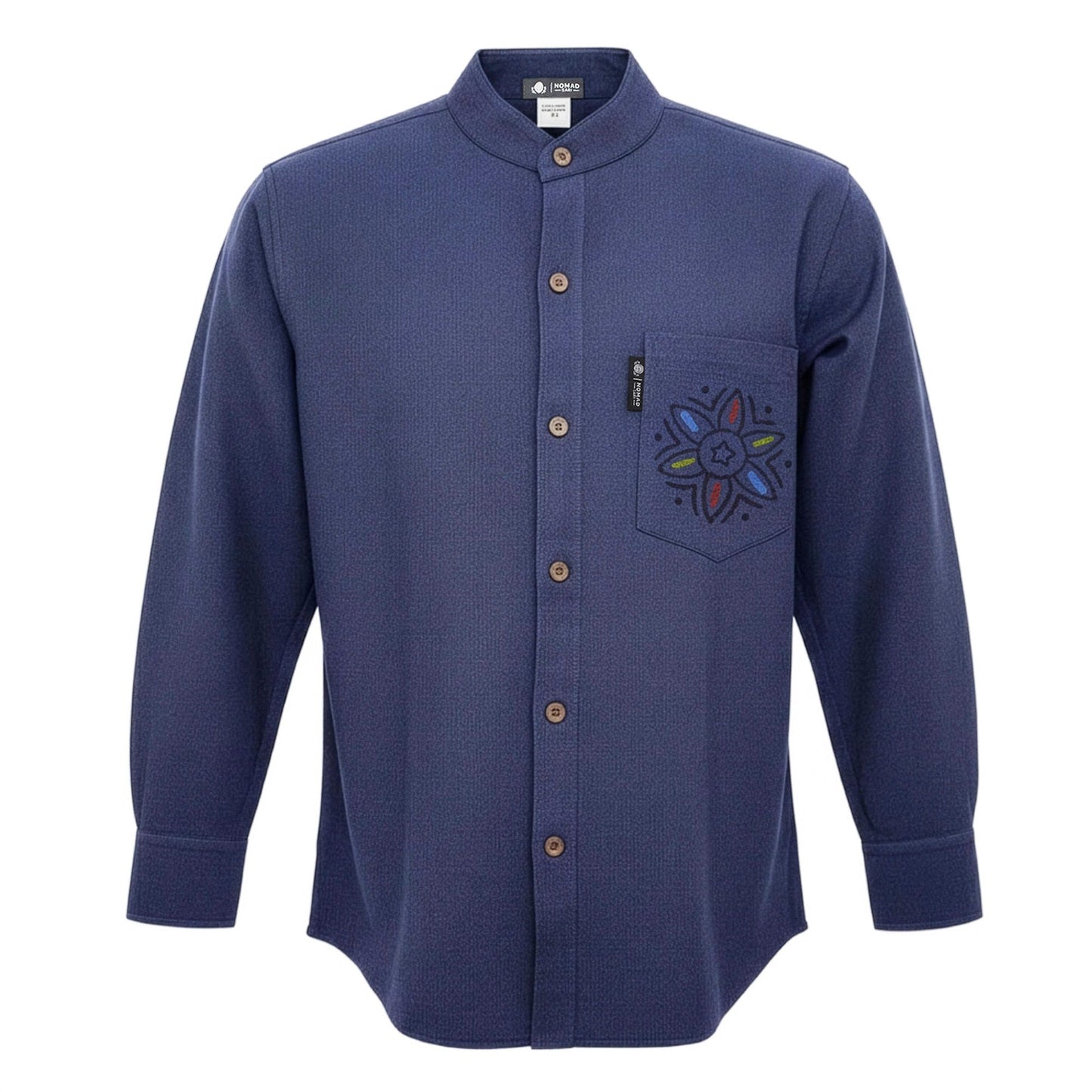 Nomad Sari Kathmandu Shirt – Indigo – Größe XL