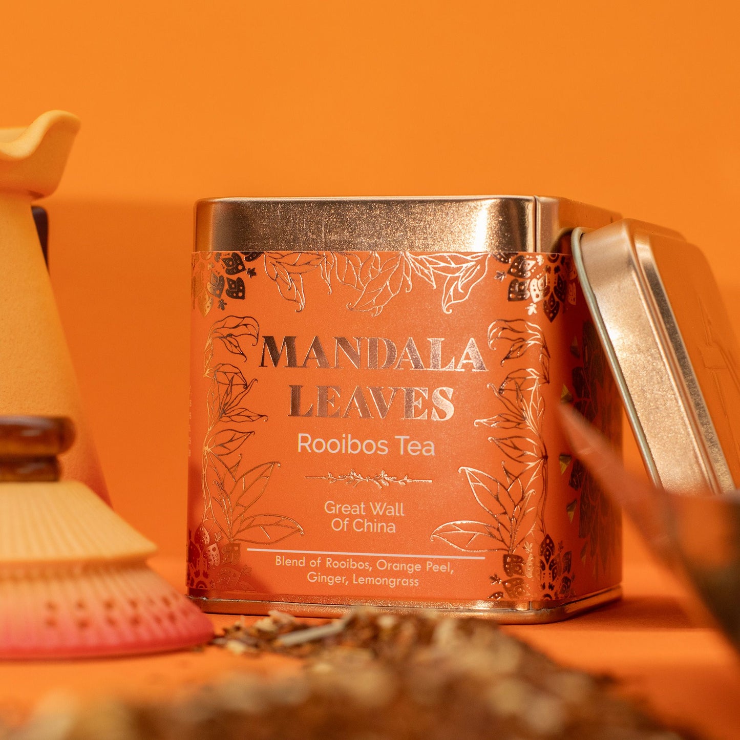 50g Rooibos Tee – Orange, Ingwer & Zitronengras | Great Wall of China (Dose)