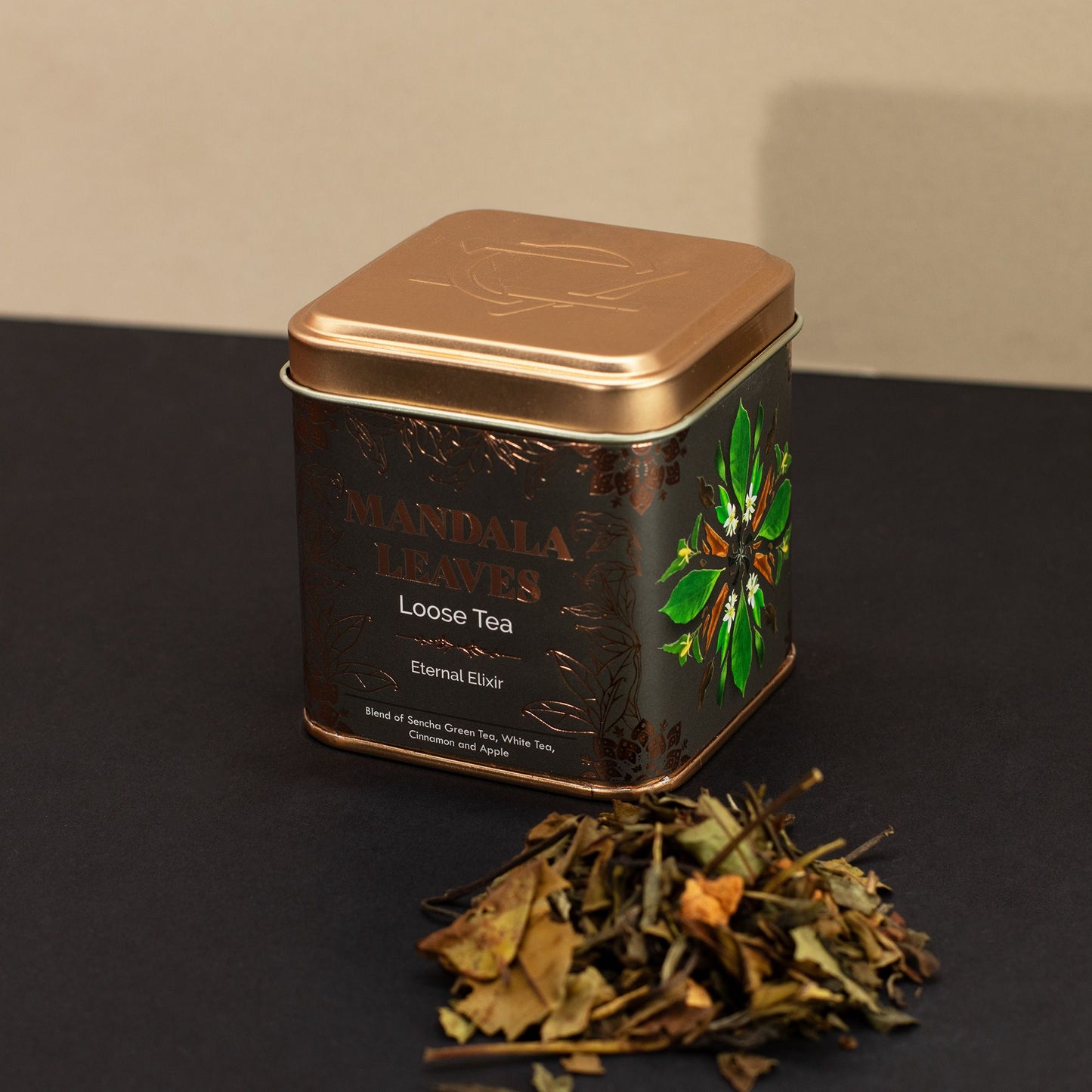50g Weißtee & Grüntee – Sencha, Zimt & Mandel | Ethernal Elixir (Dose)