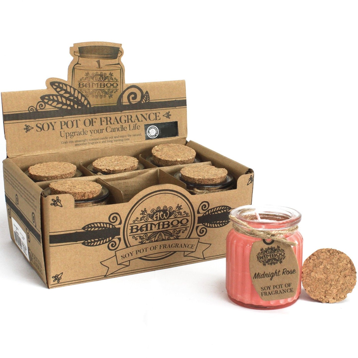 Sojakerze im Glas – Mitternachtsrose | Soy Pot of Fragrance