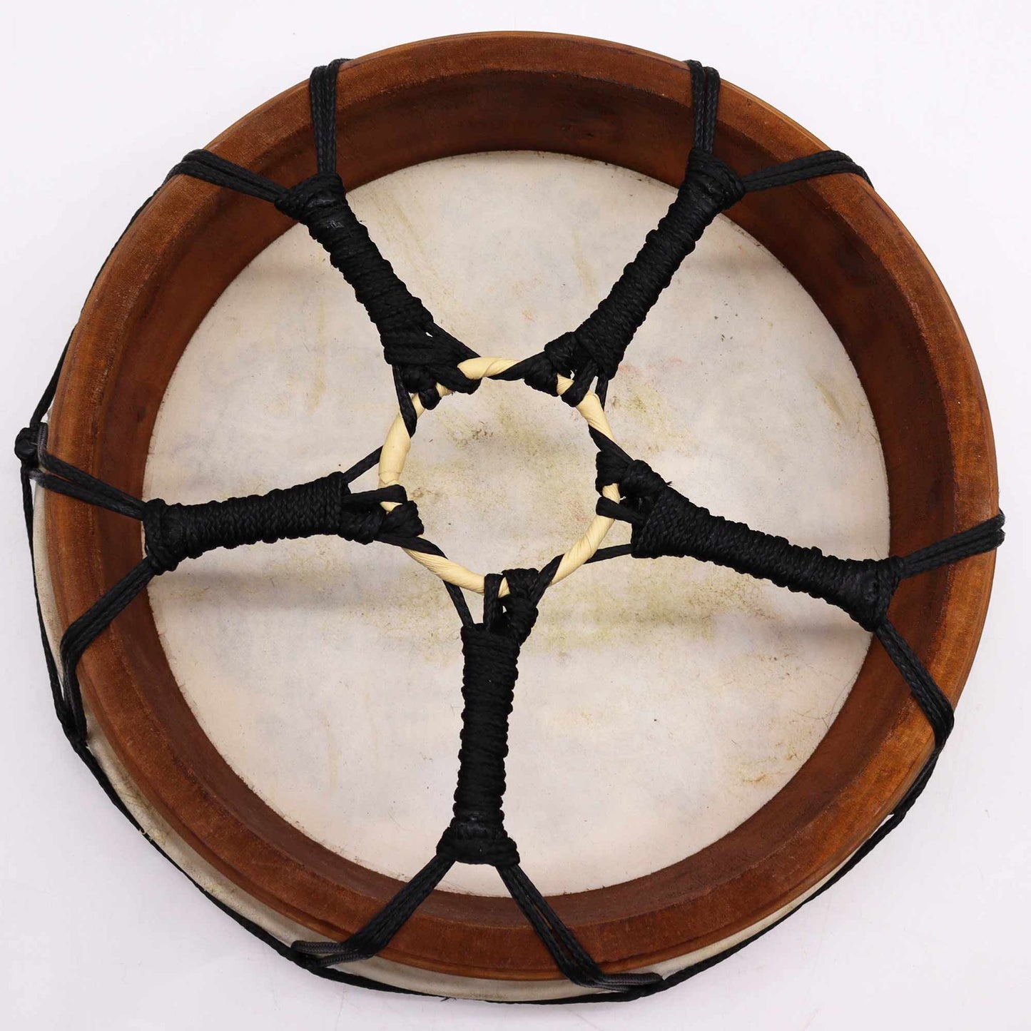 Schamanische Hamsa Trommel mit 2 Schlegeln – 30cm