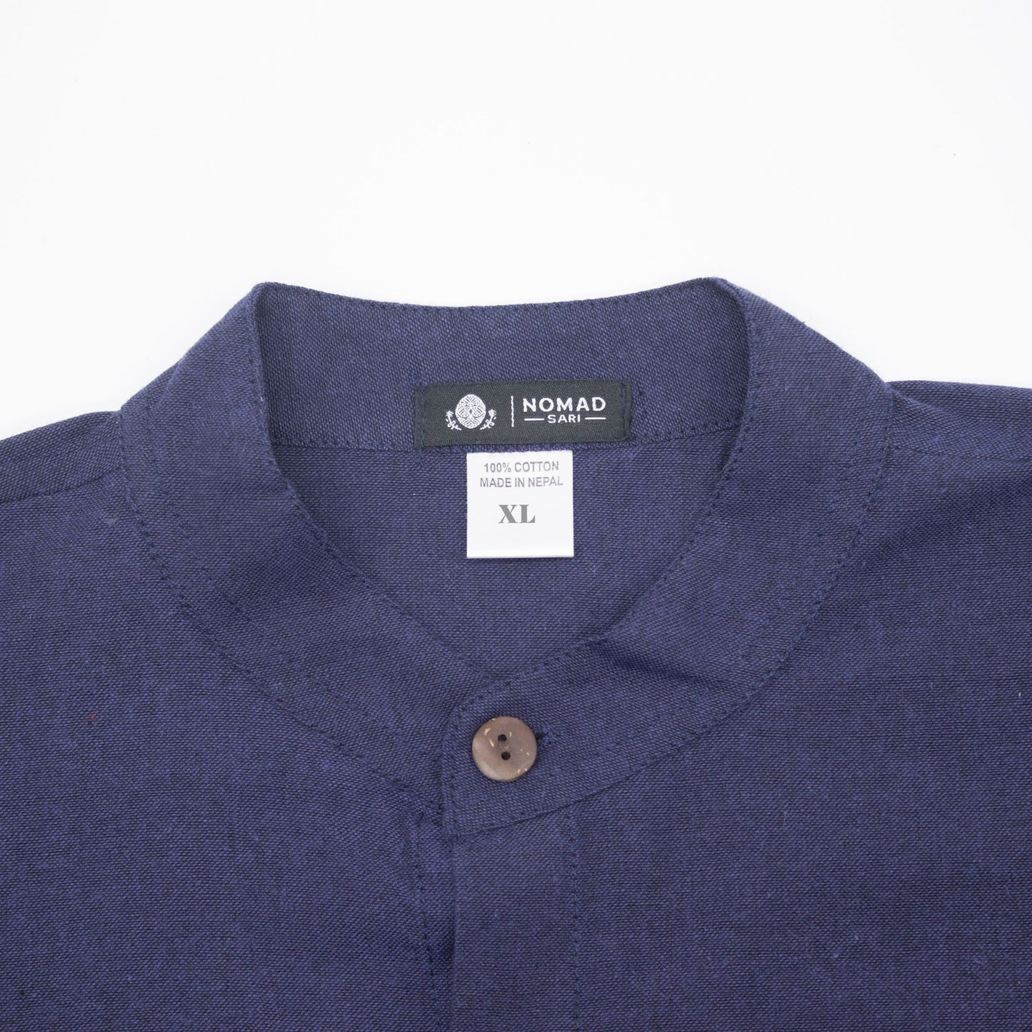 Nomad Sari Kathmandu Shirt – Indigo – Größe XL
