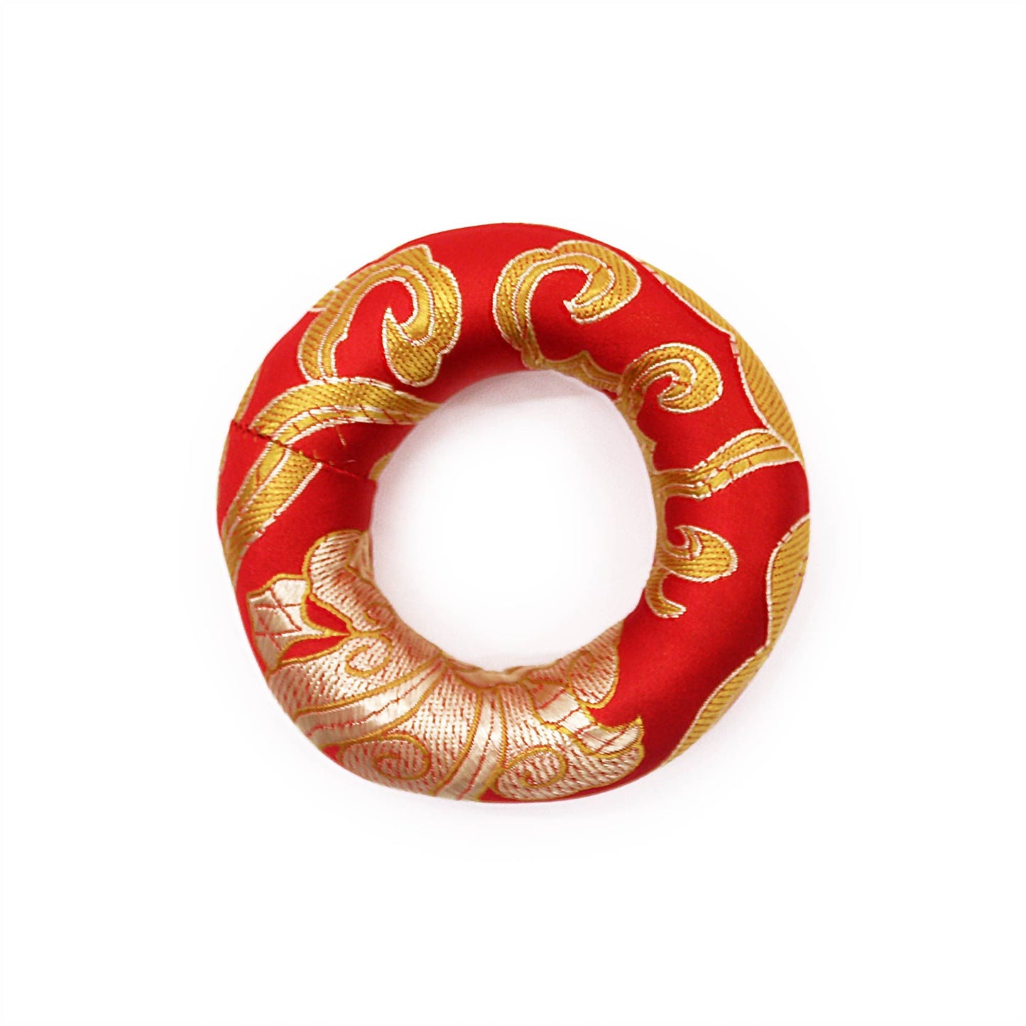 Klangschalen-Ring-Kissen 8cm – Rot (für 10-12cm Klangschalen)