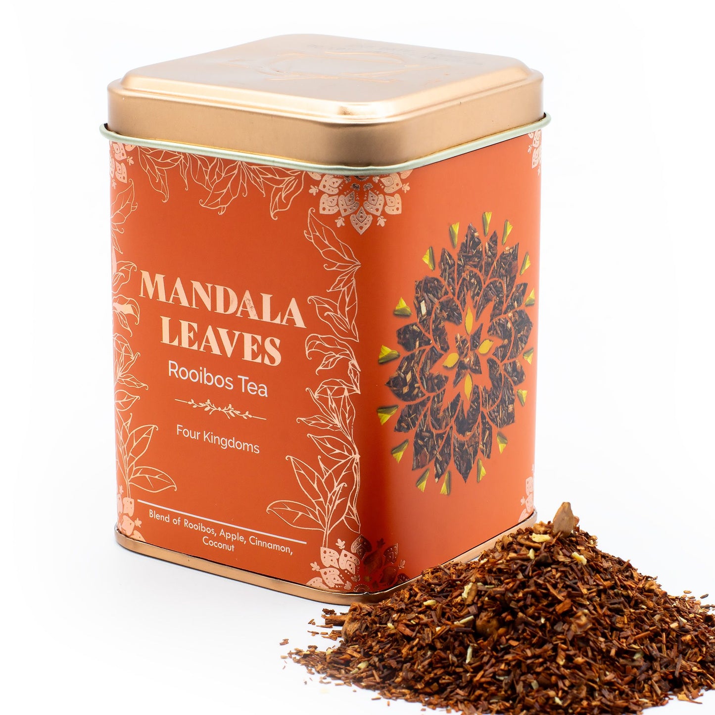50g Rooibos Tee – Apfel, Zimt & Kokosnuss | Four Kingdoms (Dose)