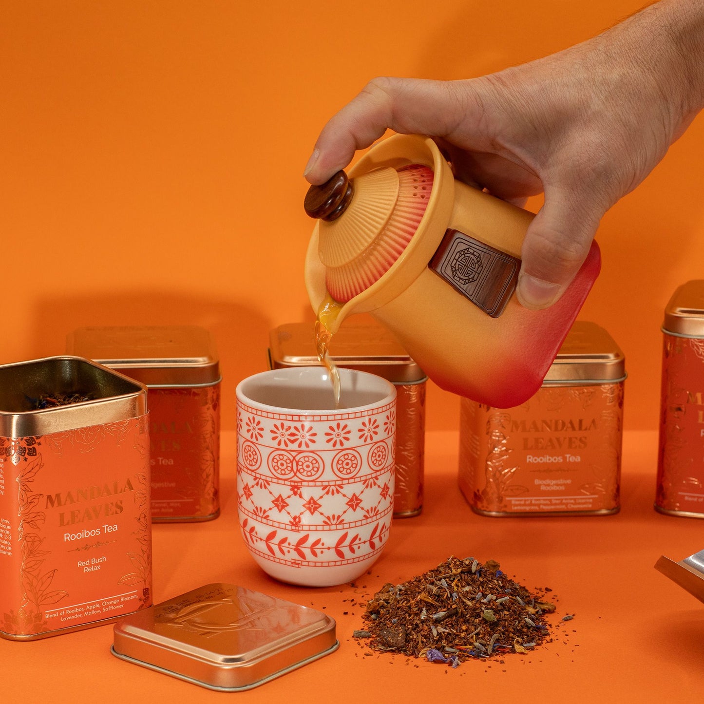 50g Rooibos Tee – Orange, Ingwer & Zitronengras | Great Wall of China (Dose)
