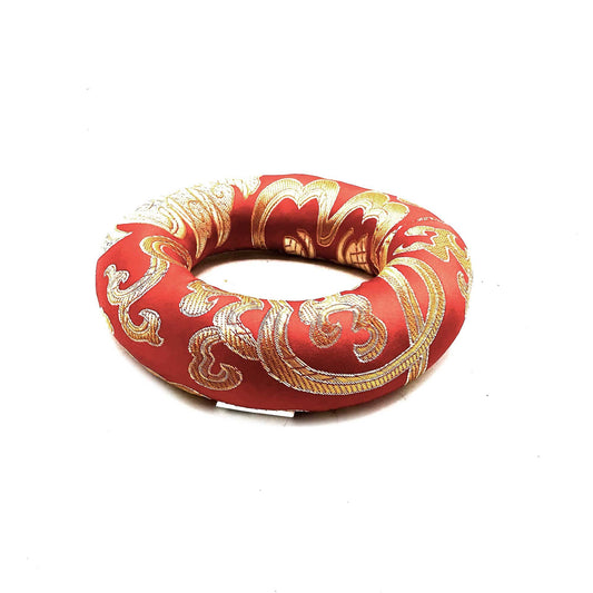 Klangschalen-Ring-Kissen 10cm – Rot (für 12-14cm Klangschalen)